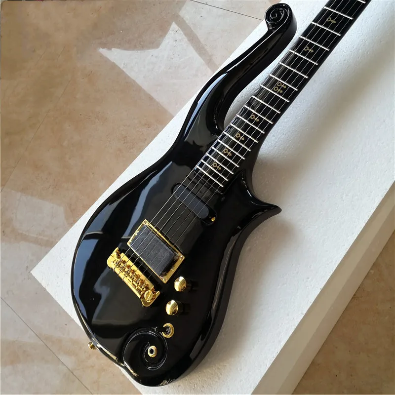 6-струнная электрическая гитара Prince cloud black классическое производство можно