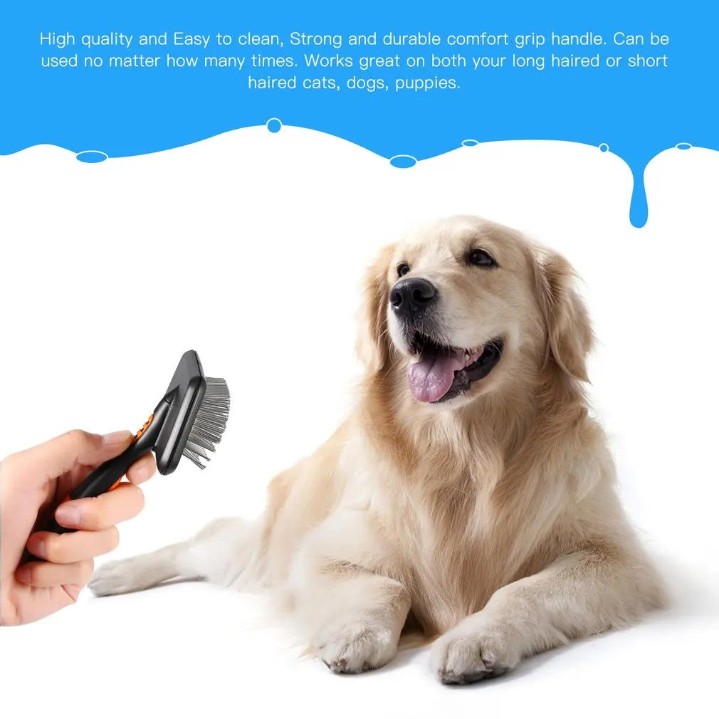 Массажная Расческа для домашних животных расчески собак кошек щетки ухода за