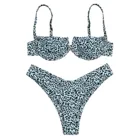 Микро-бикини, женский леопардовый купальный костюм с высоким вырезом, купальный костюм, комплект бикини, сексуальный купальник, женское Бразильское бикини 2022