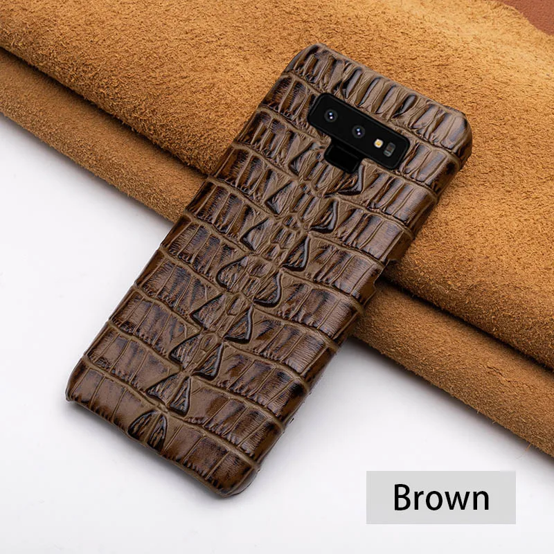 Brown Tail Чехол для телефона для samsung Galaxy A50 A70 S7 S8 S9 S10 Plus, Note 8, 9, 10, крокодил хвост текстура чехол для A30 A40 A5 A7 A8 - Цвет: Brown Tail