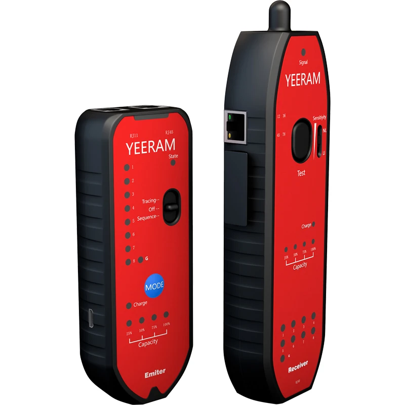 Портативный тестер сетевого кабеля перезаряжаемый LAN электрических линий