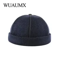 Шляпа Wuaumx шерстяная унисекс, уникальный уличный стиль, хип-хоп шапочки, шапка помещика, Осень-зима