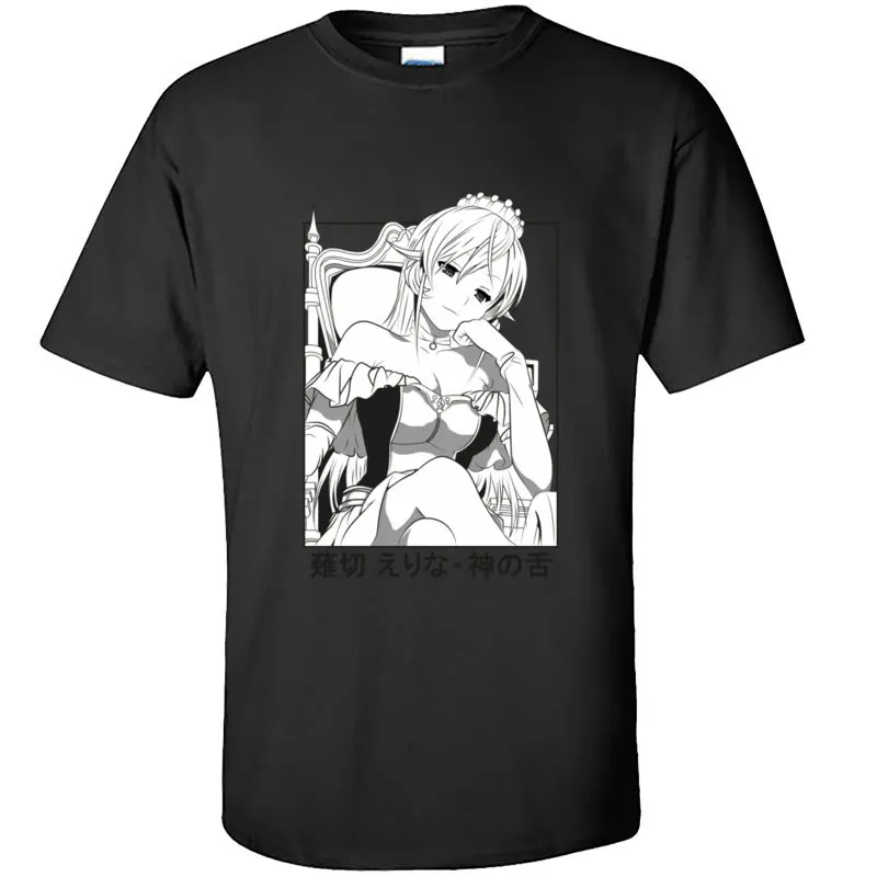 

Erina Nakiri Shokugeki no Soma Japanese Comic Tee Shirt My Hero Academia Pin Up Ahegao Girl Funny Tshirt Mens Popular T Shirt