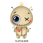 Термоклейкие наклейки на одежду для Хэллоуина с милыми мультяшными героями