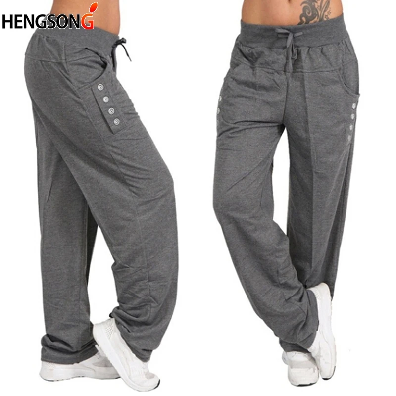 2021 Mens Fitness Solid Pocket Pants Brand Pants Hip Hop Harem Joggers Pants Trousers Sweatpants 