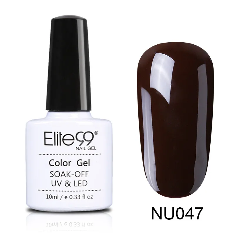 047 Elite99 10 мл Гель-лак телесного цвета Vernis Полупостоянный УФ-гель для ногтей гели для дизайна ногтей Эмаль лак для ногтей гель лак - Цвет: 047