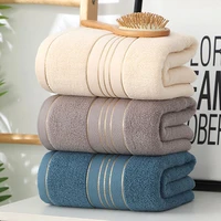new 100 cotton towel set solid color soft friendly face hand shower towels for bathroom absorbent adult bath towel washcloth