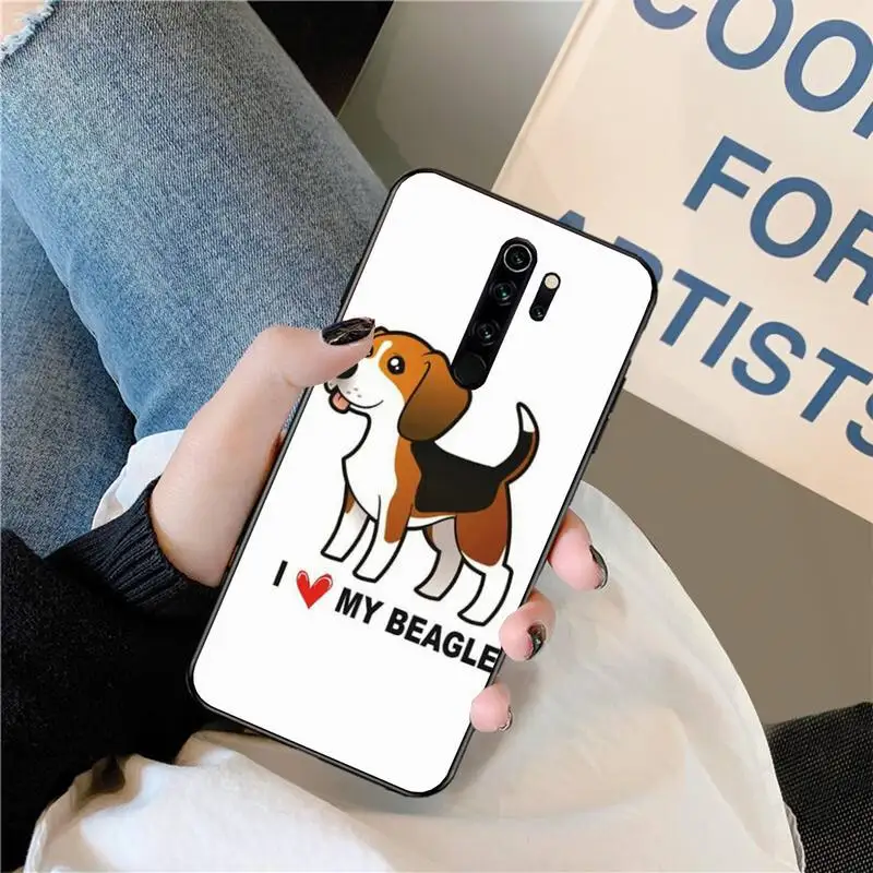 HPCHCJHM I love my собаки Бигль Bling Cute чехол для телефона Redmi Note 8 8A 7 6 6A 5 5A 4 4X 4A Go Pro Plus Prime |