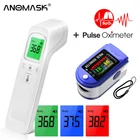 Медицинский Пальчиковый пульсоксиметр с OLED-дисплеем для измерения артериального давления + автоматический прибор для измерения артериального давления + цифровой термометр