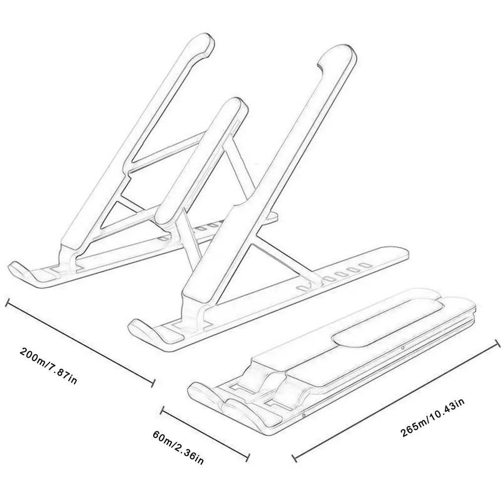 

Adjustable Foldable Laptop Stand Non-slip Desktop Laptop Holder Notebook Stand sFor Notebook Macbook Pro Air iPad Pro DELL HP