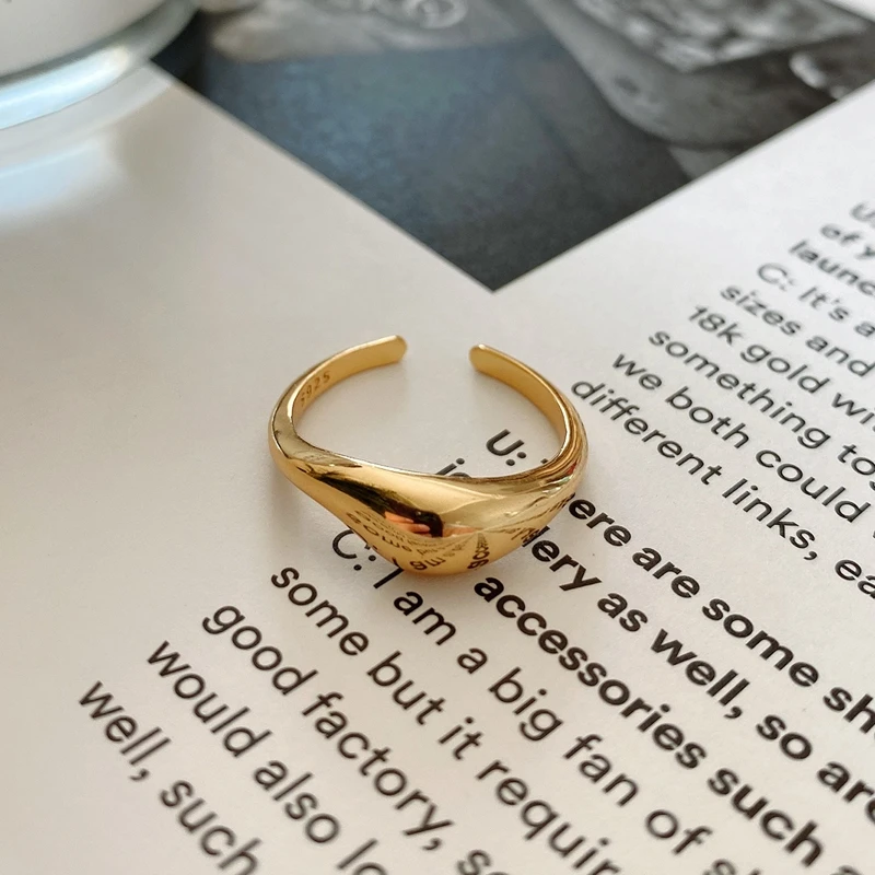 Женское комбинированное кольцо Silvology элегантные минималистичные Колечки с