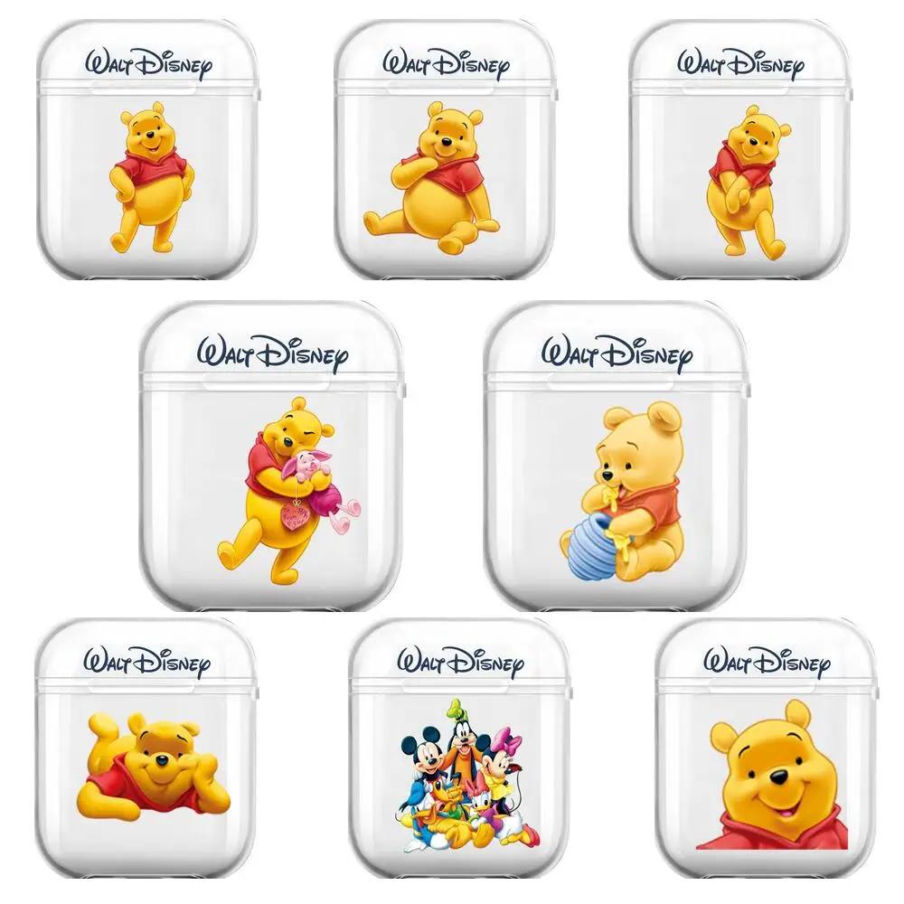 

Popular Winnie Bear Honey Soft Silicone Cases For Airpods 1/2 Protective Bluetooth Wireless Earphone Cover For Air Pods Chargin