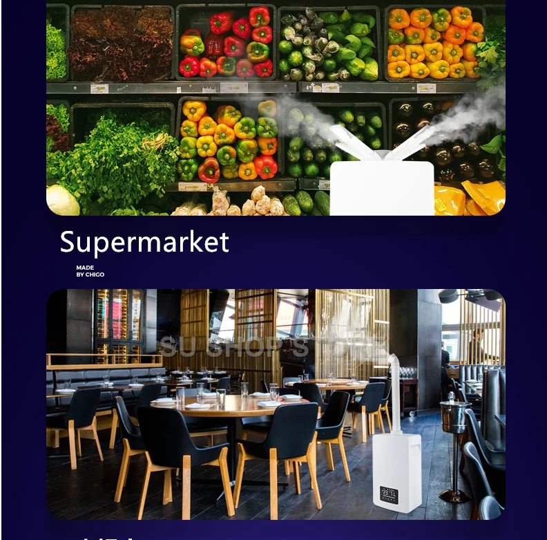 15L промышленный ультразвуковой увлажнитель воздуха немой коммерческий