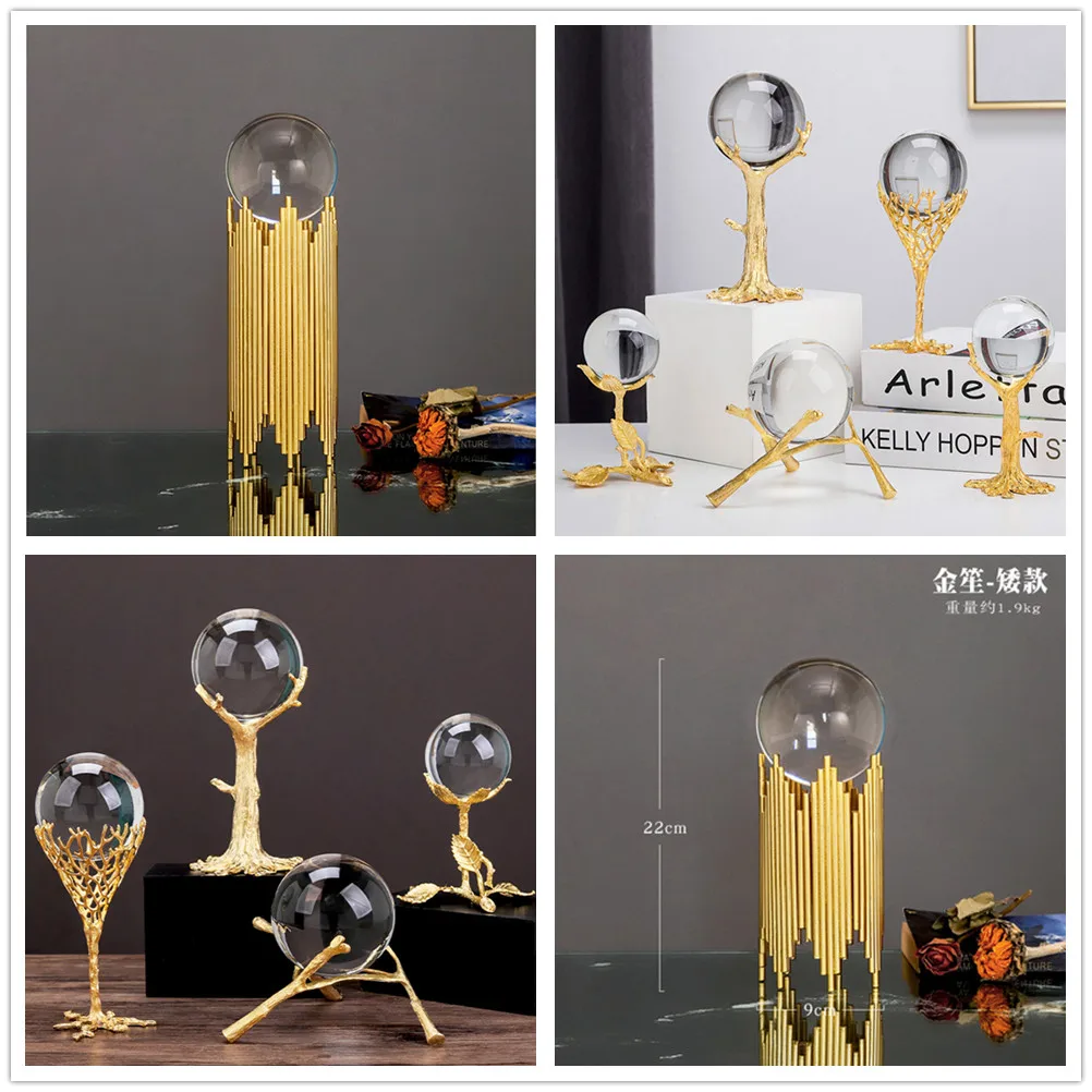 

Nordic Light luxury crystal ball creative ornament crafts