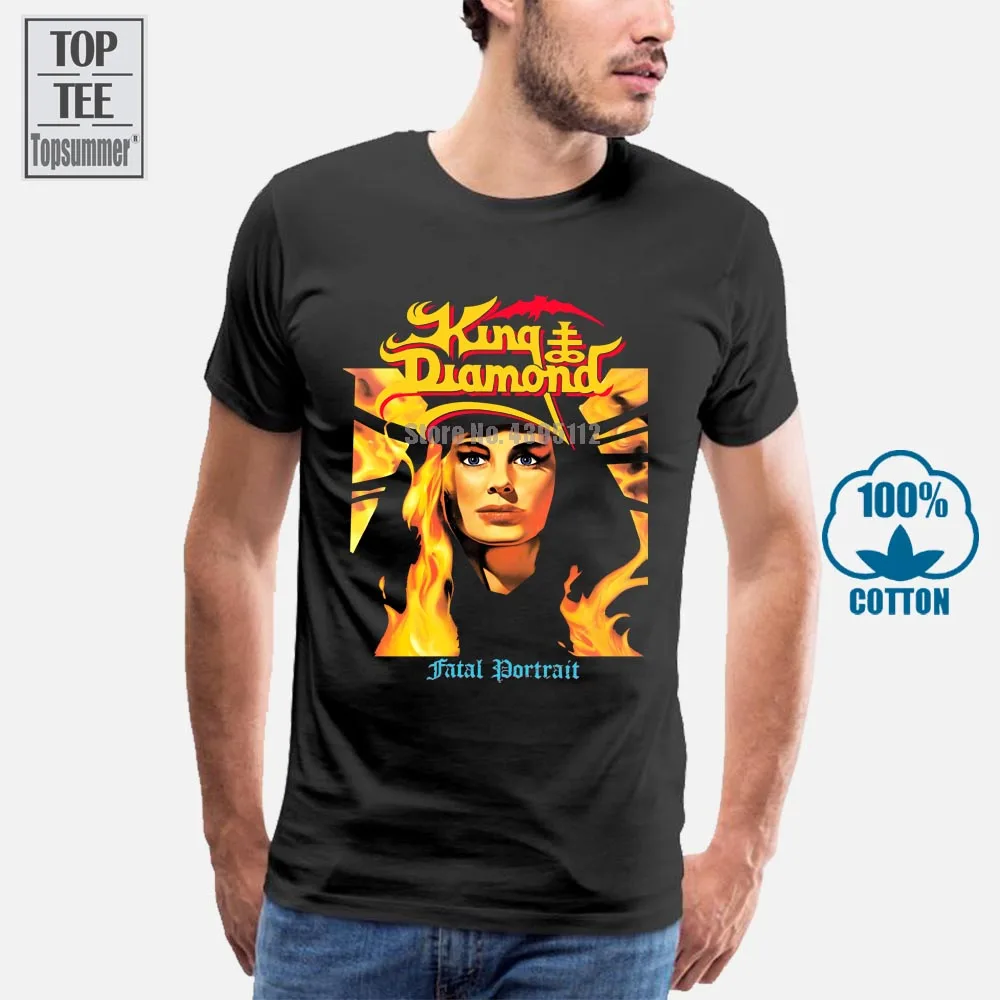

King Diamond Fatal Portrait 86 Mercyful Fate Death Thrash New Black T Shirt O Neck T Shirt