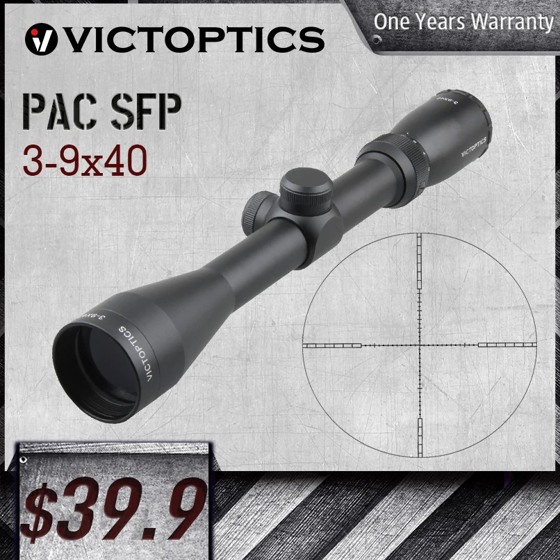 

VictOptics PAC 3-9x40 1/4 MOA Riflescope Optical Scope Telescopic Sight Shooting For Air Rifle Airsoft Pneumatics Rimfire .22LR