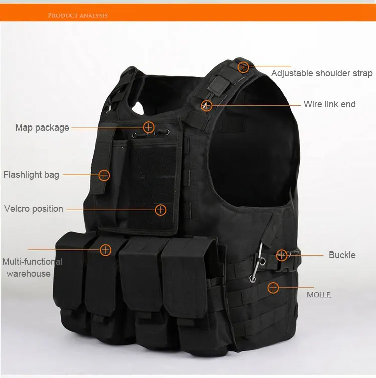 Тактический жилет, военная техника, штурмовой Жилет Molle Airsoft, верхняя одежда, охотничий Камуфляжный жилет, боевой жилет