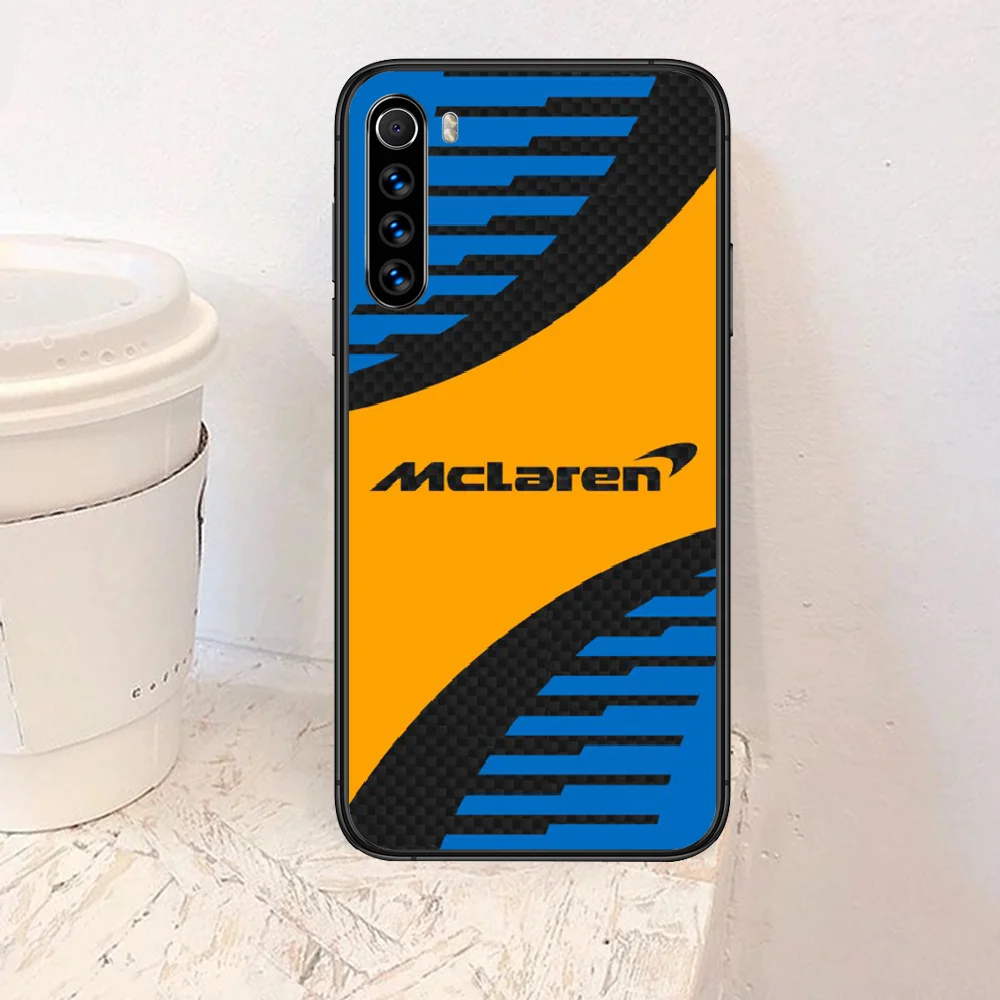 

McLaren car Phone Case For Xiaomi Redmi Note 7 8 8T 9 9S 4X 7 7A 9A K30 Pro Ultra black Waterproof 3D Shell Tpu Funda Luxury