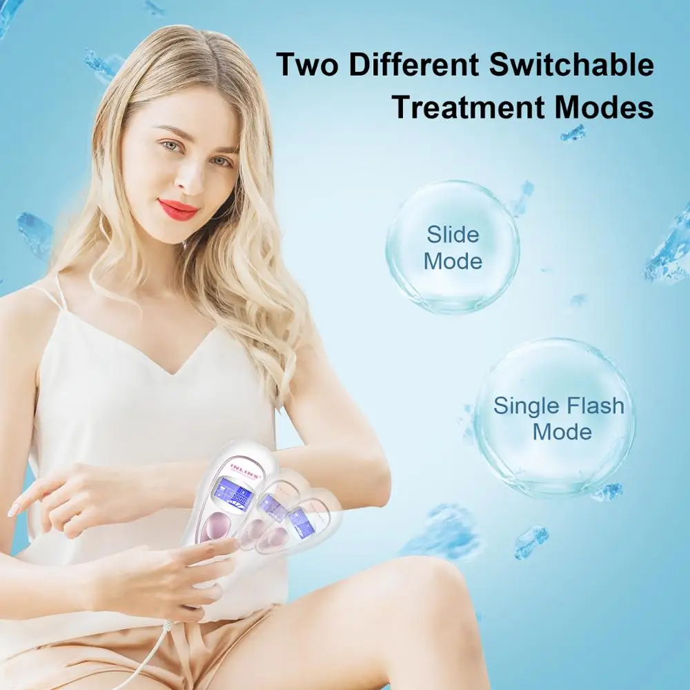 Новейший безболезненный Мини Портативный диодный лазер для удаления волос Ice Cool