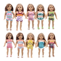 doll clothes swimwear one piece swimming beach bathing dollhouse lovely accessories clothes for 18 inch 43 cm dolls