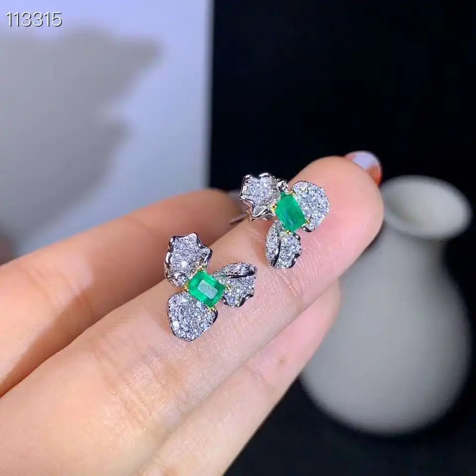 Серьги из серебра 925 пробы 3 х4 мм