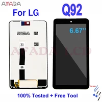 6 67 for lg q92 lcd display touch screen digitizer assembly replacement for lg q92 5g display screen parts