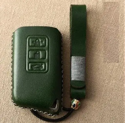 3Button green Чехол из натуральной кожи с дистанционным управлением для автомобиля Lexus IS200 IS350 ES200 ES250 ES300H GS200T GS300H NX300 RX200 RX450 LX Keys - Название цвета: 3Button green