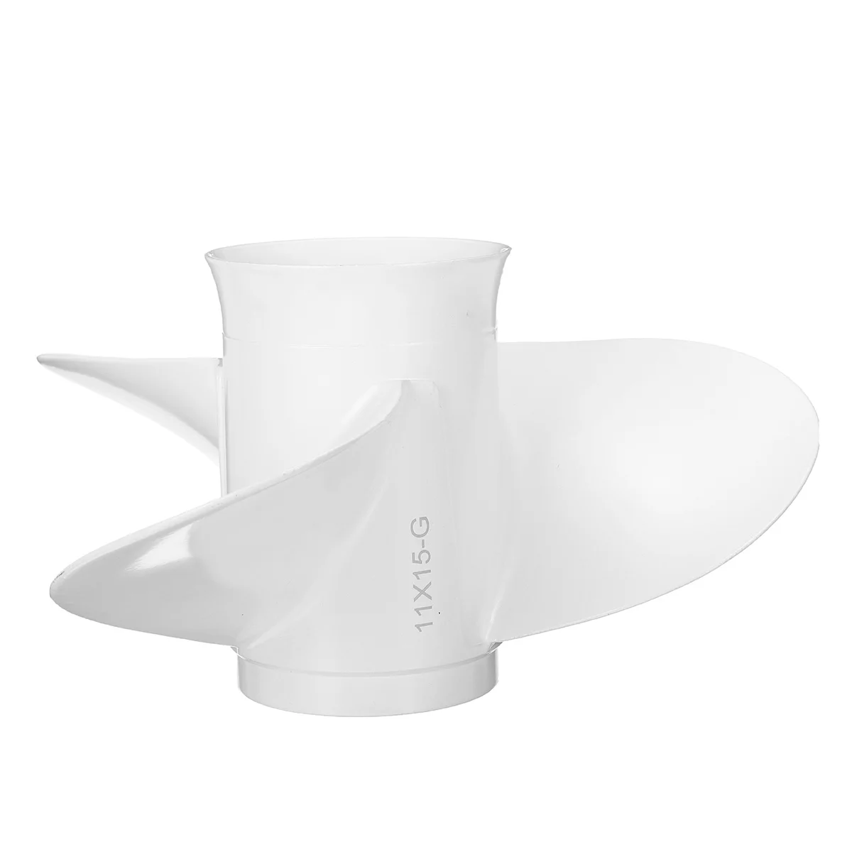 

11 x 15 Marine Outboard Propeller For For Yamaha 30-60 HP 69W-45943-00-EL Aluminum Alloy 3 Blade White Outboards Accessory
