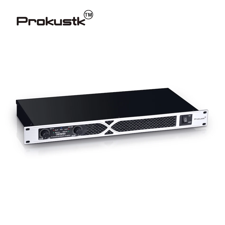 

2-канальный усилитель мощности 500 Вт для вечерние, DJ Stage Prokustk DS500