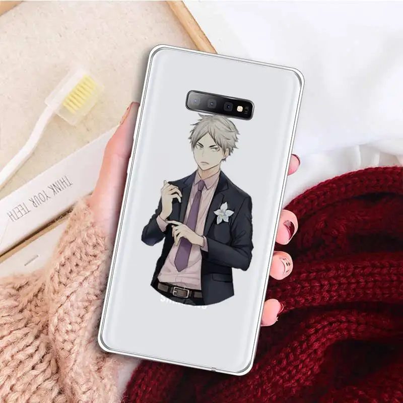 

Haikyuu Hinata Anime Phone Case Clear Transparent for samsung A 21s 50 71 S 8 9 20 note 10 20 plus ultra