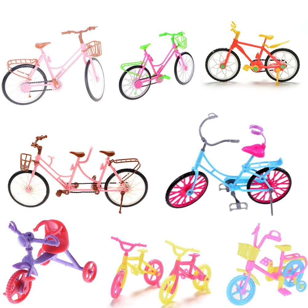 Many Styles Plastic Bicycle Bike Doll Accessories Outdoor Sp