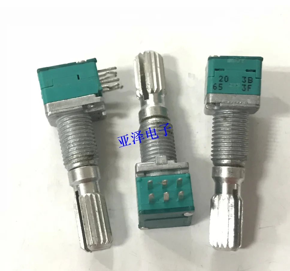 2 шт. РК097 точный потенциометр B20K с двойным валом длиной 25 мм для усилителя мощности регулировки громкости.