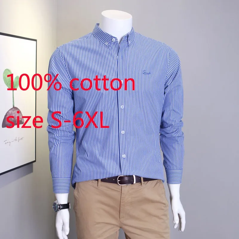 Новое поступление модные весенние 100% из чистого хлопка в полоску для мужчин с