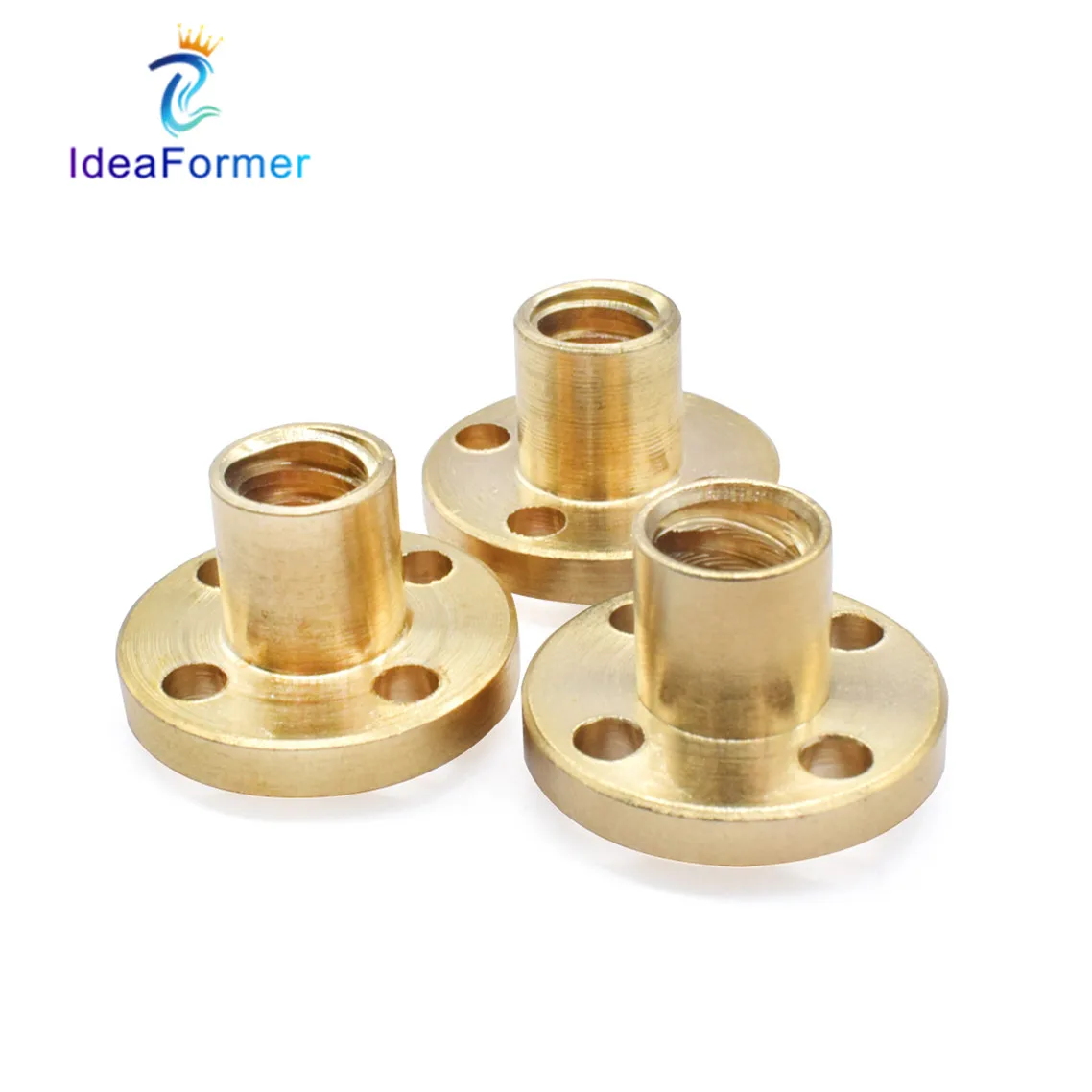 Винты ходовые 5 шт./лот T8 диаметр трапециевидной гайки Шаг 8 мм 2 4 латунная гайка