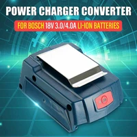 usb power phone charger adapter converter for bosch 18v 3 04 0a li ion battery to phone charging charger emergency power supply