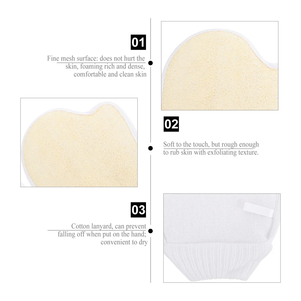

2Pcs Durable Bathing Scrubbers Shower Bath Tool Supplies