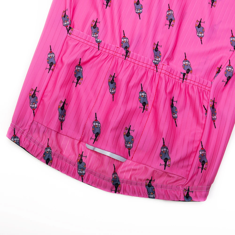 Новинка 2021 розовая велосипедная майка DOWNORUP Мужская с коротким рукавом одежда для