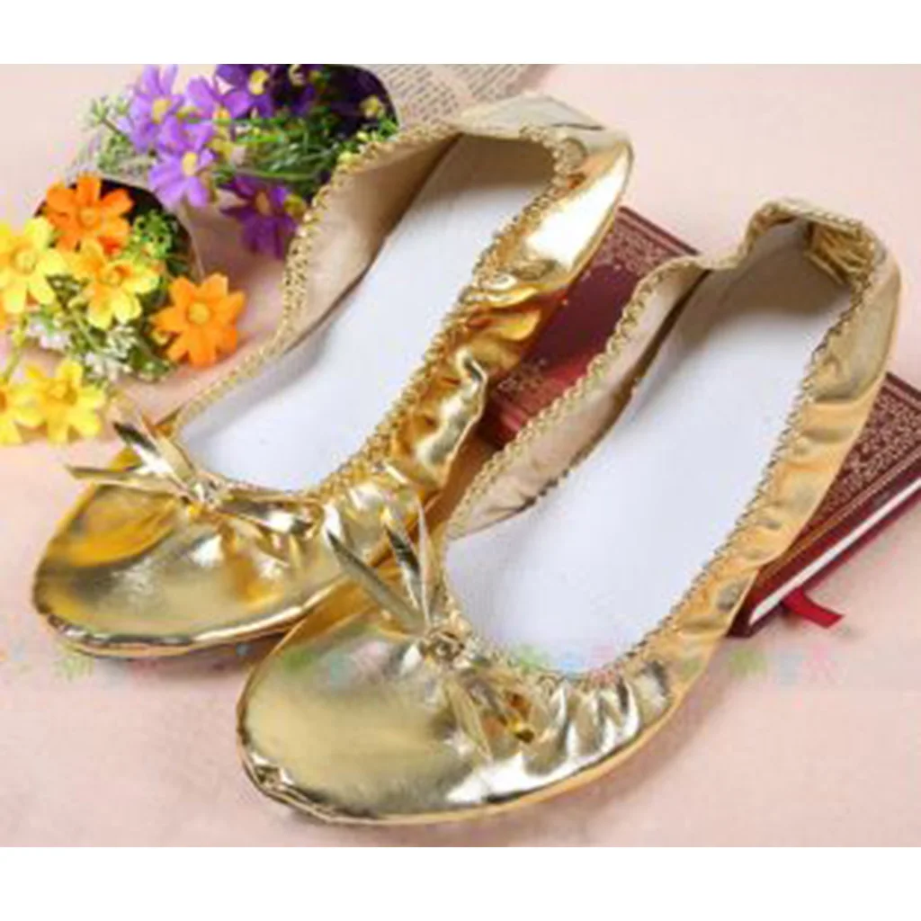 

Leather Ballet Belly Slippers Dance Shoes Gymnastics Yoga Shoes for Women