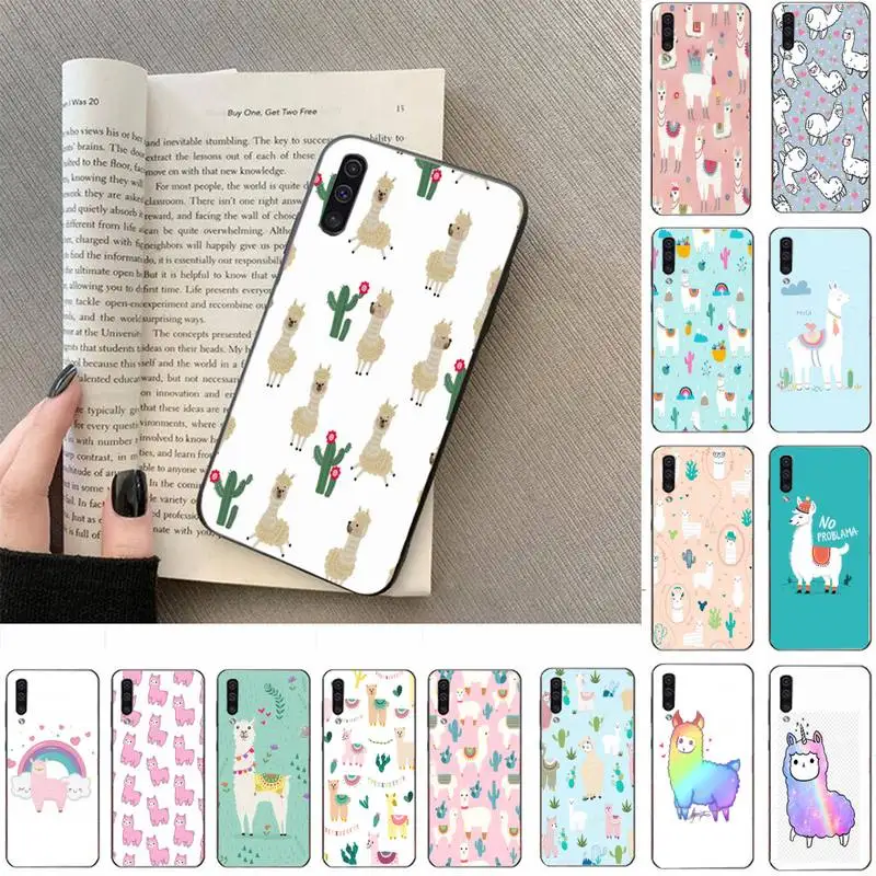 Милые лама альпака с узорами Чехол для мобильного телефона Samsung Galaxy a50 A30S A50S a71 70 a10