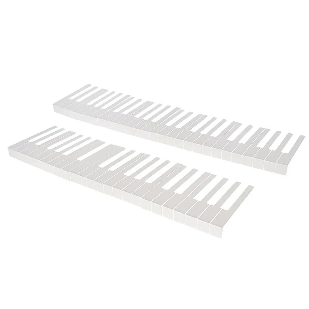 52Keys Piano Keytops White Pianos Keytop Repair Replacement Parts Accessories Leather Feel Comfortable Protect The Piano Keytops
