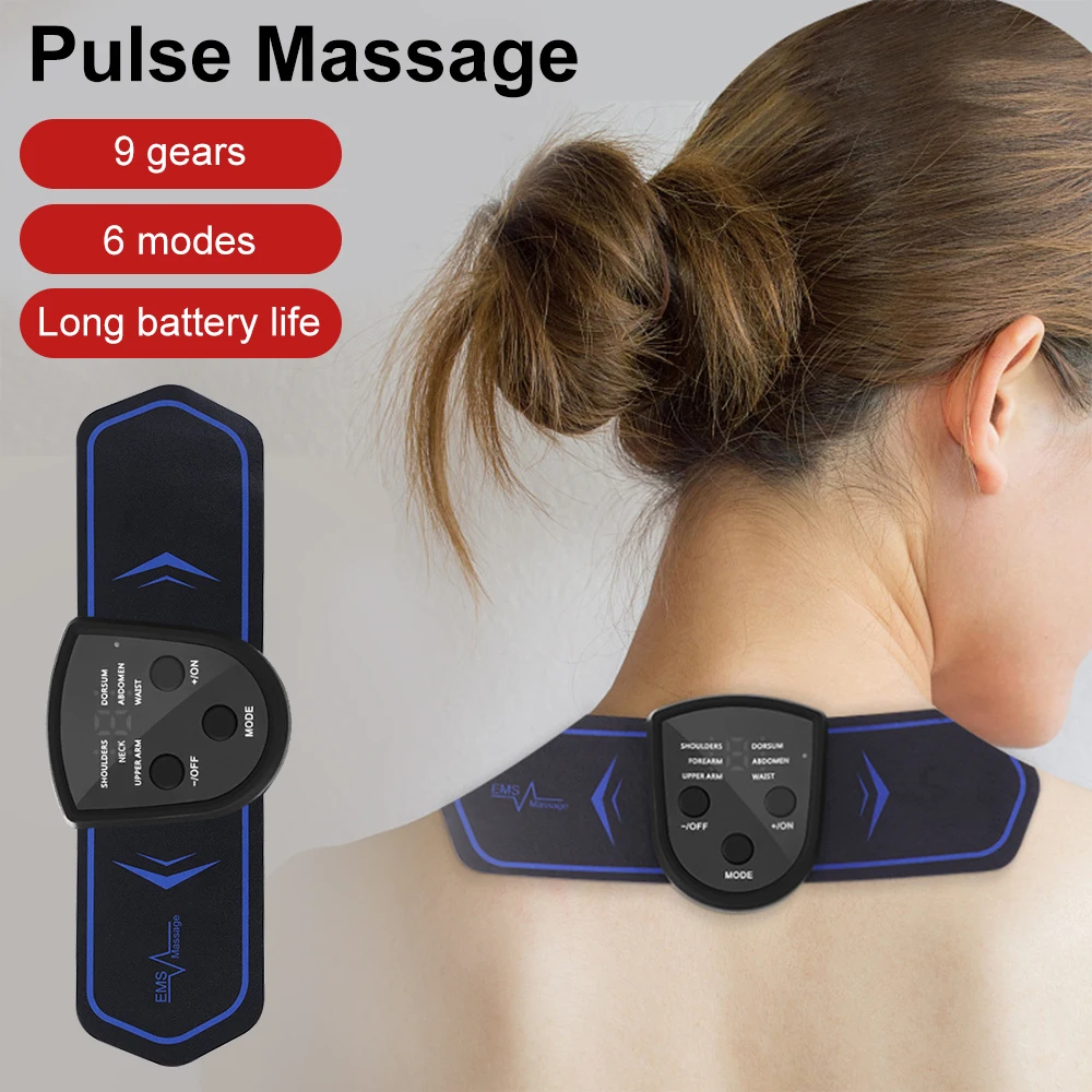

Electric Cervical Mini Massage Patch Low Frequency Massage Vibration Muscle Relaxation Shoulder Neck Massager Physiotherapy