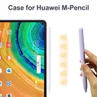 Силиконовый чехол со стилусом для Huawei M Tab, защитный чехол-держатель для карандашей, противоударный мягкий чехол фиолетового, розового, красного цветов