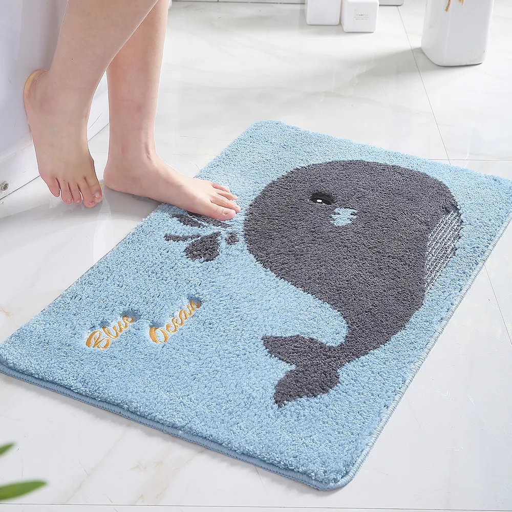 

Cartoon children's bedroom carpet floor mats home entrance foot mats kitchen bathroom toilet absorbent non-slip mats
