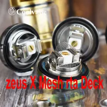 Coolvape zeus Mesh rta Deck 10 шт. Ni80 Ом и хлопковых катушек из нержавеющей