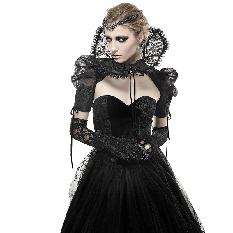 Панк рейв Готический позиционирующий узор перчатки и чехлы для ног кружева