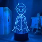 3d-лампа с аниме Обещанный Невер Норман для спальни, Декор, ночник, детский подарок на день рождения, манга, комнатный стол, светильник, прикроватный