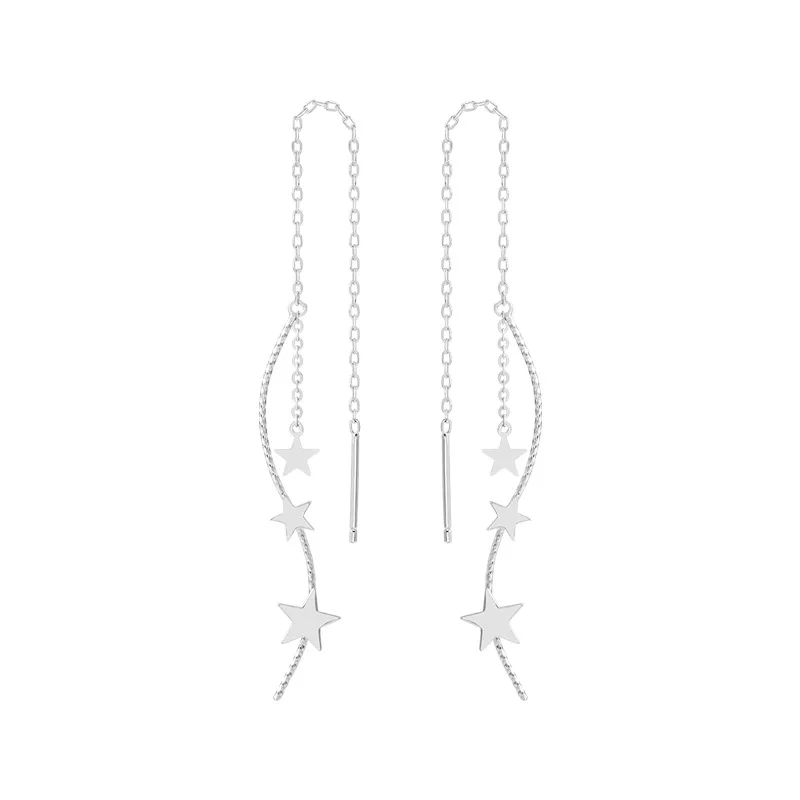 

Sweet Jewelry Star Dangle Earrings Simple Design 2021 New Design Chain Tassel Earrings Jewelry Gifts For Women