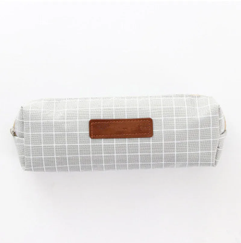 Студенческий холщовый геометрический чехол карандаш для школы простая