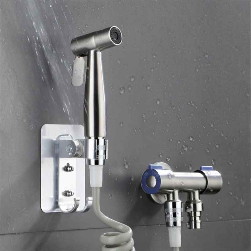 

Black Handheld Toilet Bidet Sprayer Set Kit Hand Bidet Faucet For Bathroom Hand Sprayer Shower Head Washbasin Closestool Clean