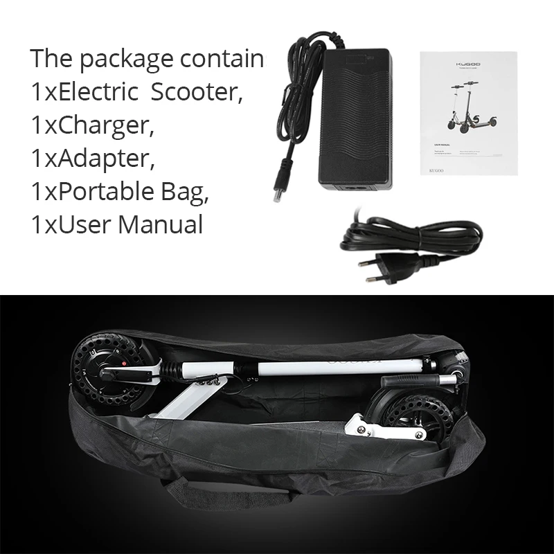 Складной электрический скутер KUGOO S1 PRO 350 Вт скоростной ЖК дисплей 30 км 3 режима